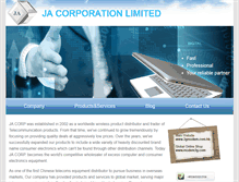 Tablet Screenshot of ja-corp.com